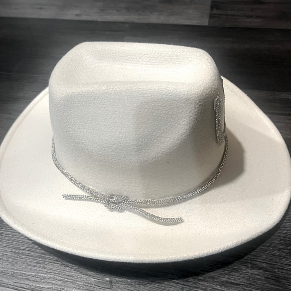 Judith March Felt Rhinestone Cowboy Hat - Picture 2 of 3